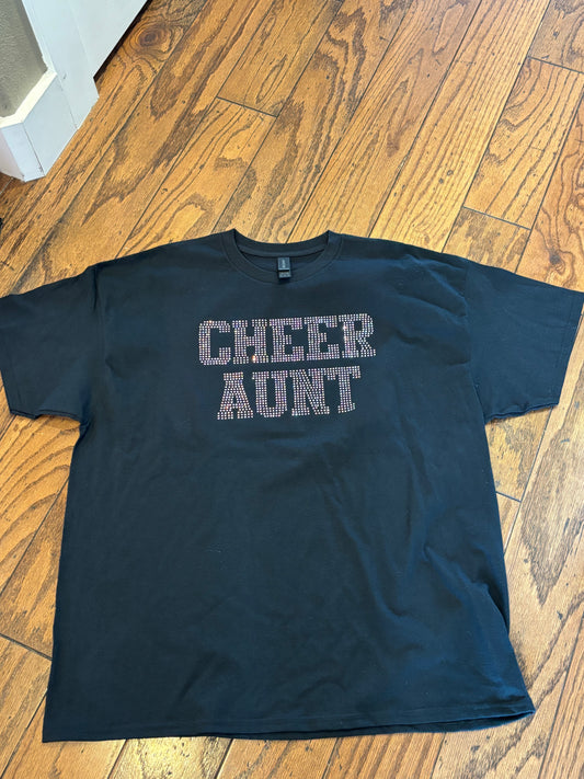 Cheer Aunt AB Rhinestone T-Shirt